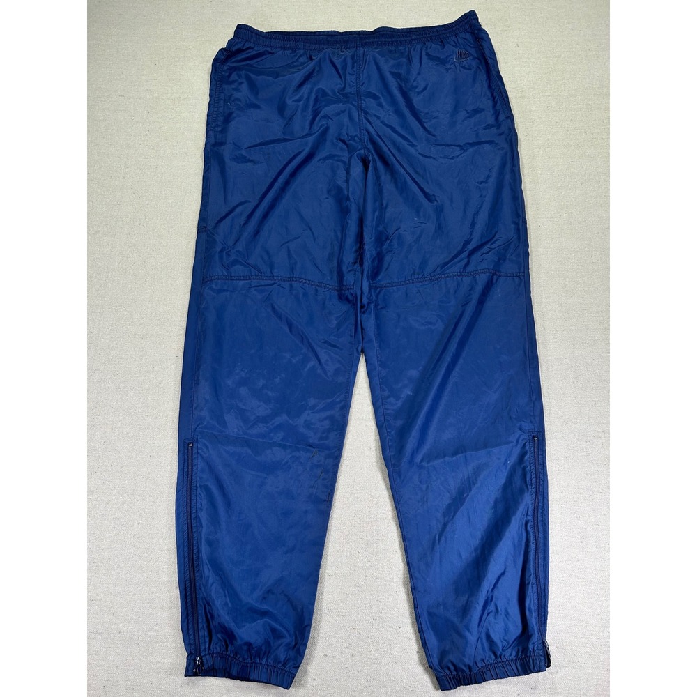 Vintage Nike Men's Large WindBreaker Pants Joggers Ankle Zip Sweatpants - Picture 1 of 9